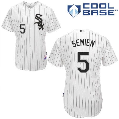 Marcus Semien #5 MLB Jersey-Chicago White Sox Men's Authentic Home White Cool Base Baseball Jersey